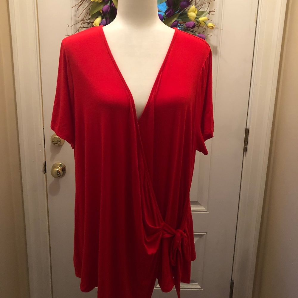 AVA & VIV TIE FRONT TOP - 2X